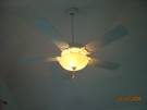 Installation on a vaulted ceiling